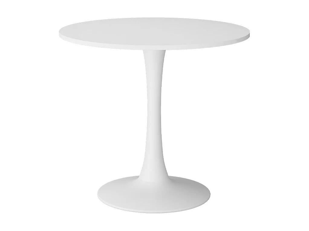 Table de salle à manger blanc 80x80x74 carl