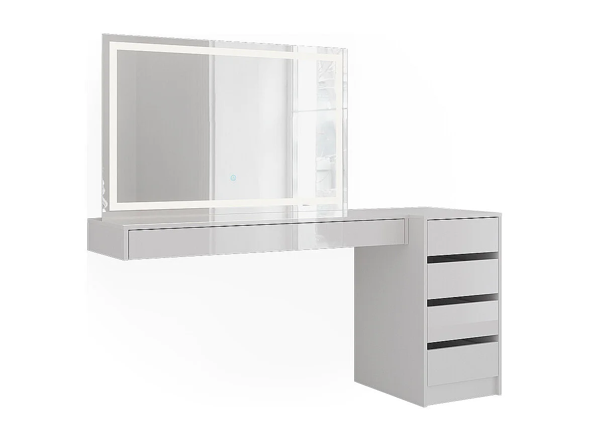 Schminktisch weiß 120x40.1x12 sherry