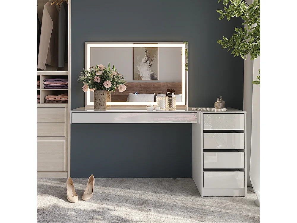 Coiffeuse blanc 120x40.1x12 sherry