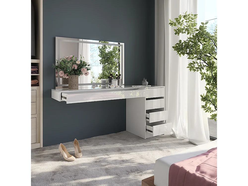 Coiffeuse blanc 120x40.1x12 sherry