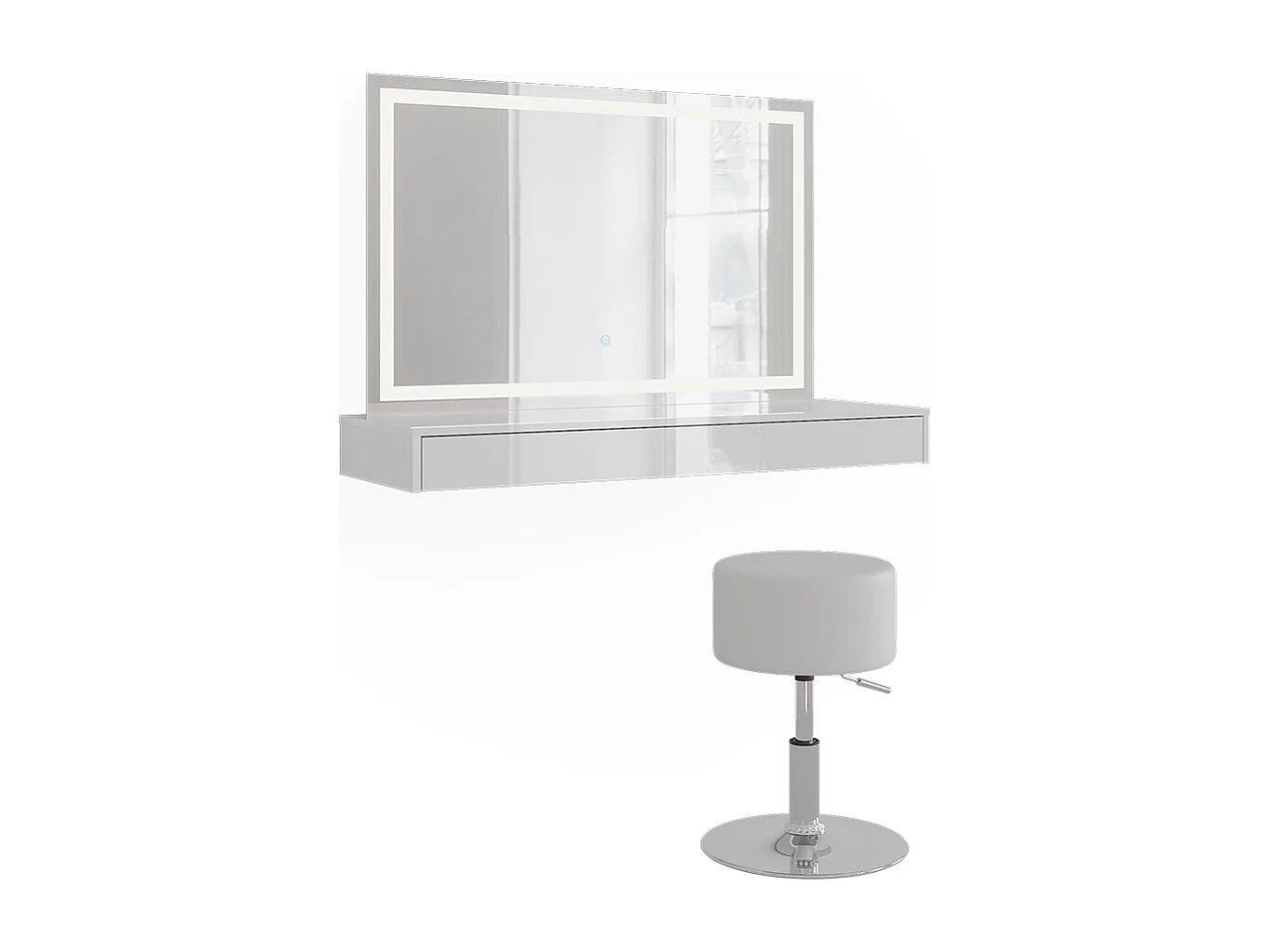 Kaptafel wit 120x40.1x12 sherry