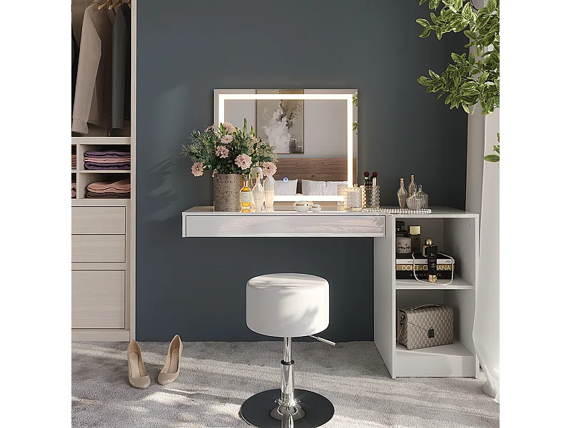 Schminktisch weiß 100x40.1x12 sherry
