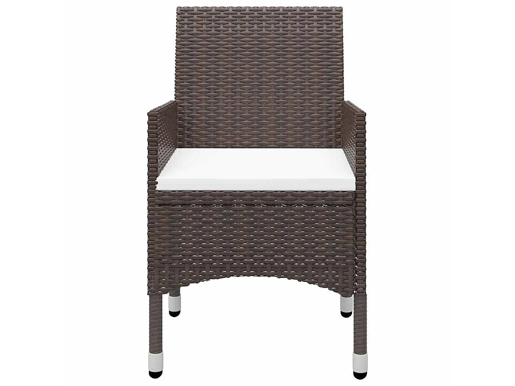 Set Mobili da Pranzo per Giardino 5 pz Marrone