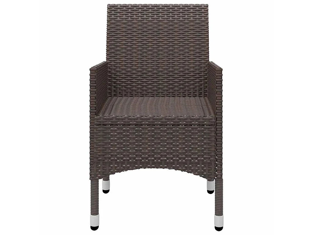 Set Mobili da Pranzo per Giardino 5 pz Marrone