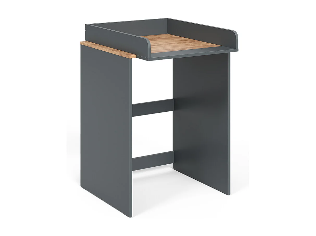 Armoire machine à laver anthracite/chêne doré 68x60x88.2 viktor