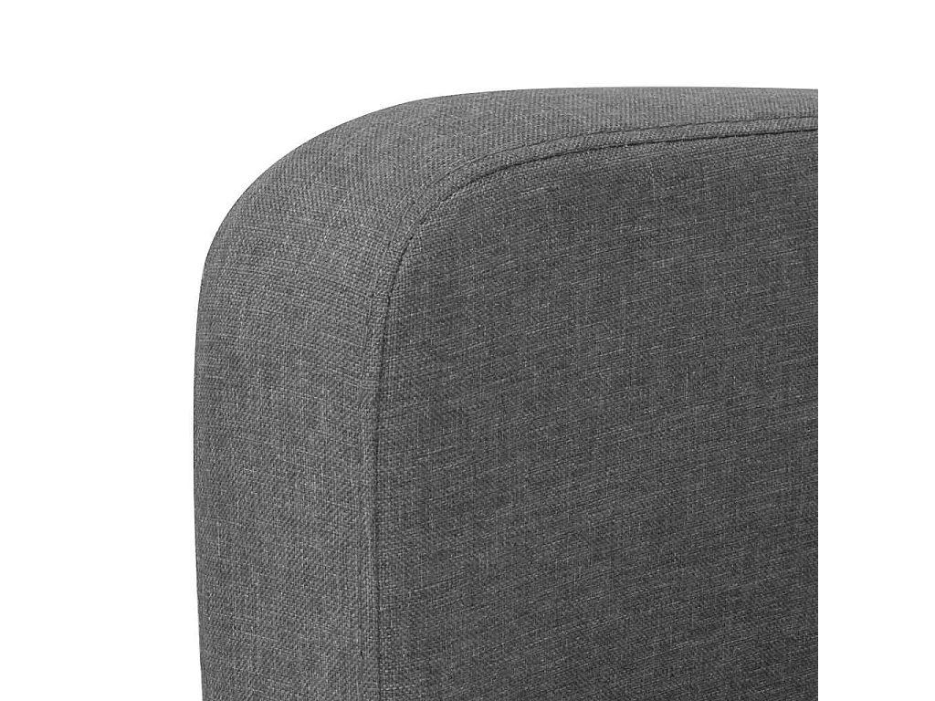 Divano a 2 Posti 135x65x76 cm Grigio Scuro