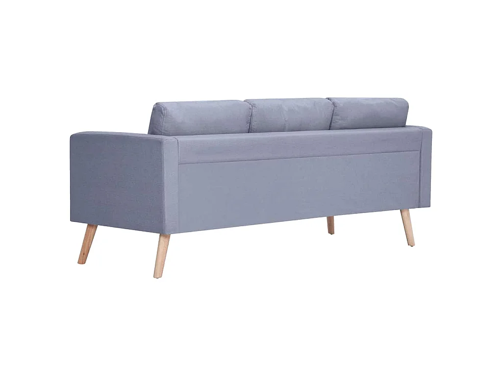 Canapé 3 places en tissu gris clair