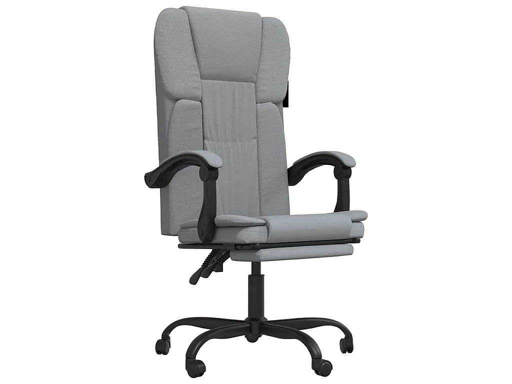 Fauteuil inclinable de bureau Gris clair Tissu