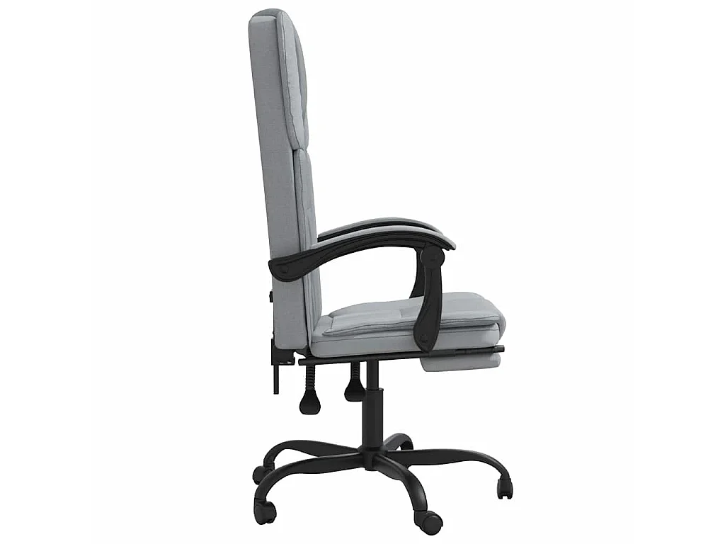 Fauteuil inclinable de bureau Gris clair Tissu
