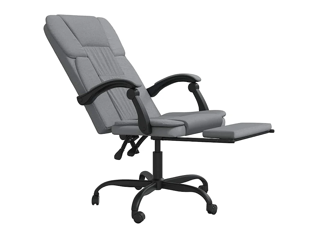 Fauteuil inclinable de bureau Gris clair Tissu