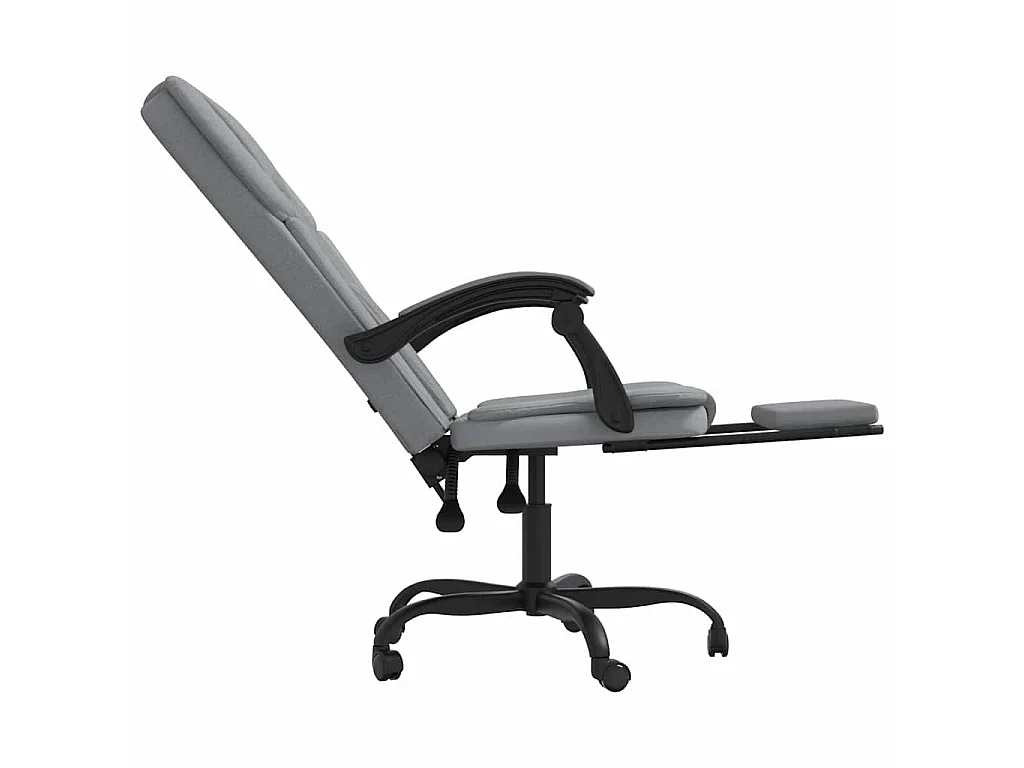 Fauteuil inclinable de bureau Gris clair Tissu