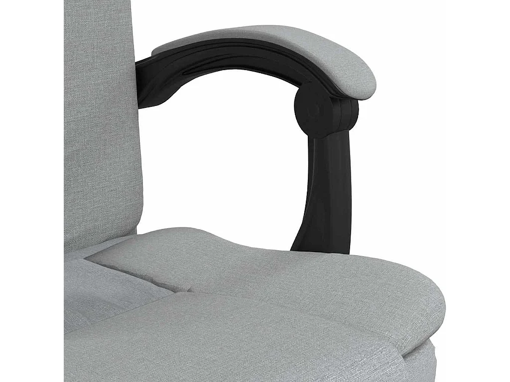 Fauteuil inclinable de bureau Gris clair Tissu