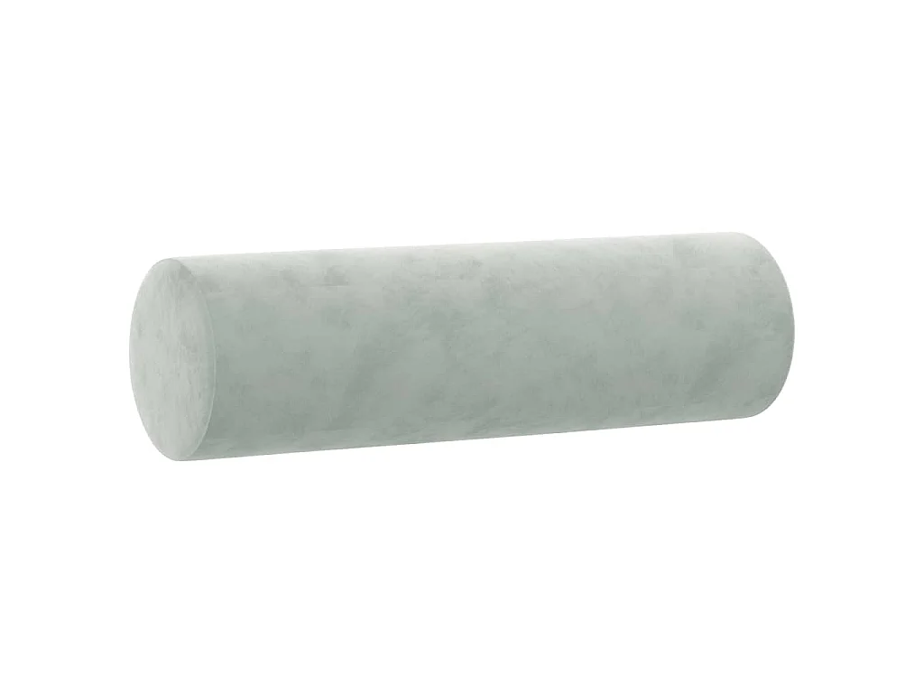 3-Sitzer-Sofa mit Zierkissen Hellgrau 180 cm Samt