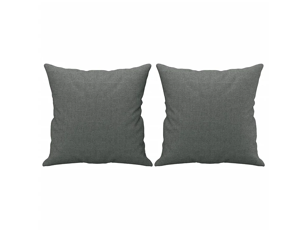 Canapé 3 places avec oreillers gris foncé 180 cm tissu