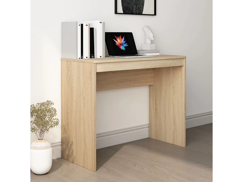 Bureau Chêne sonoma 90x40x72 cm Bois d'ingénierie