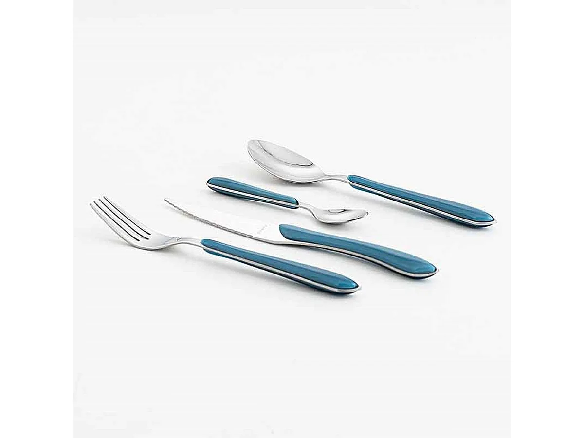 Set de 24 cubiertos Eclat Amefa acero inoxidable azul