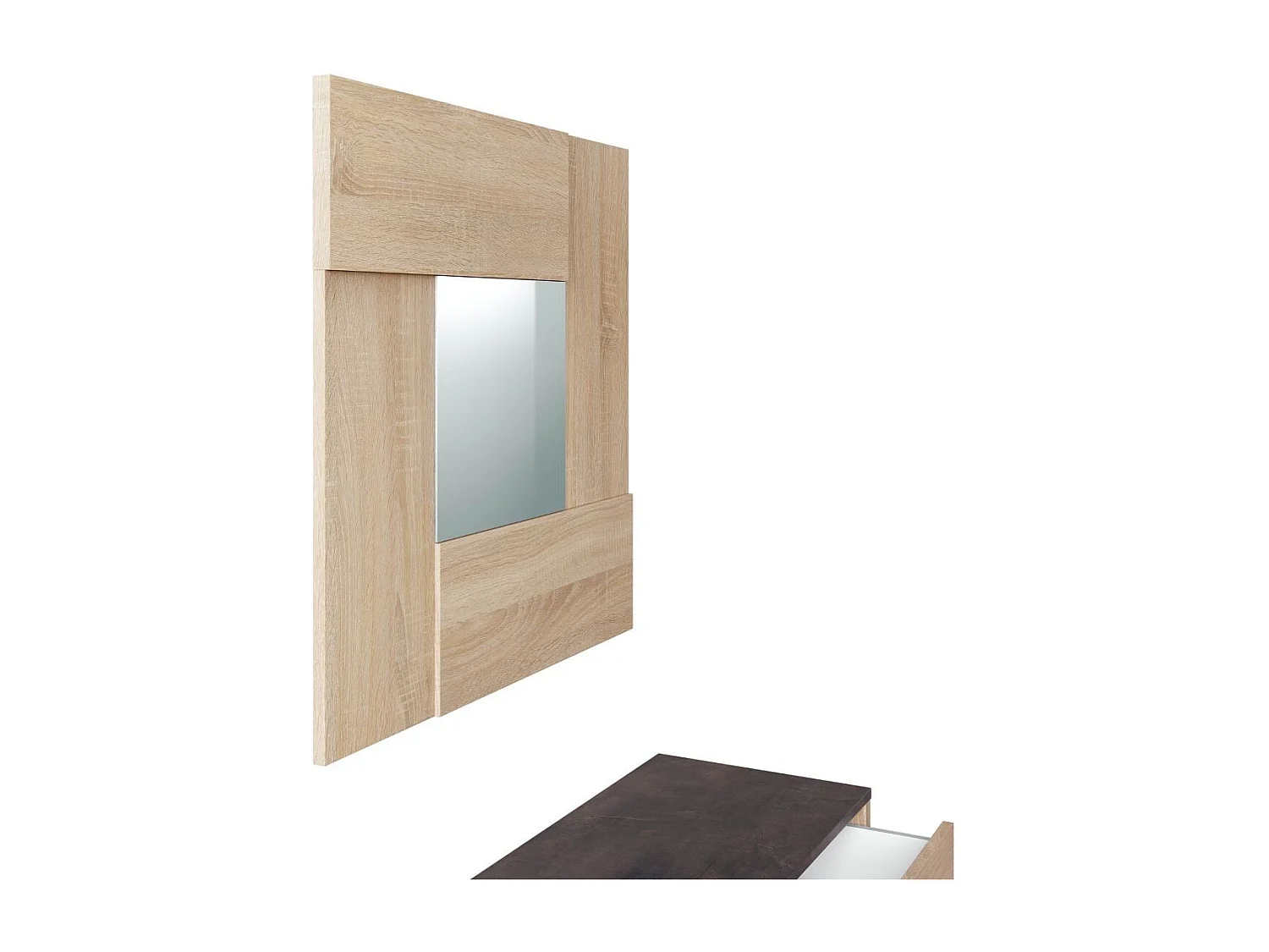 Recibidor Entrada Consola c/Espejo Andy 92x33x79 cm