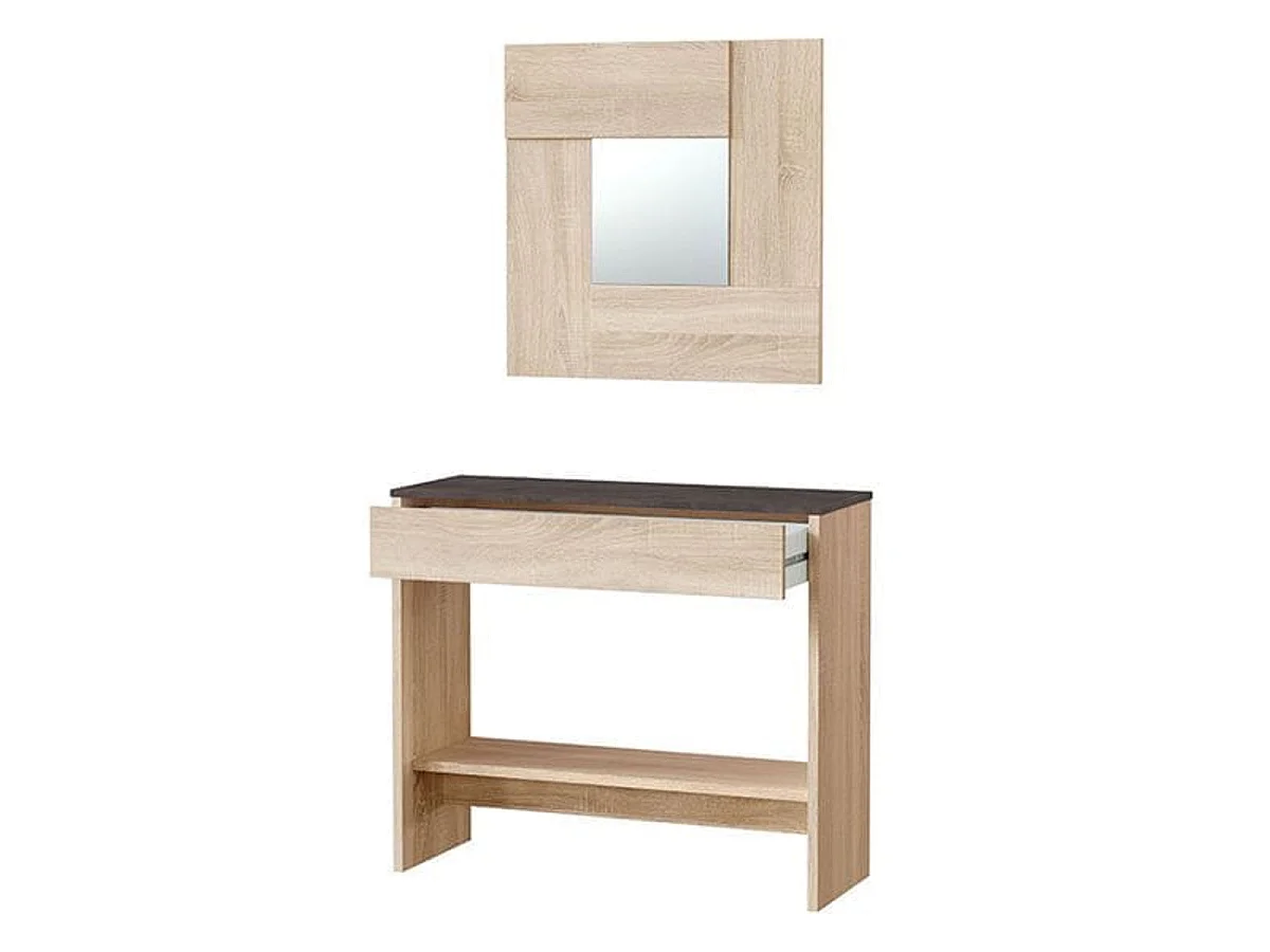 Recibidor Entrada Consola c/Espejo Andy 92x33x79 cm