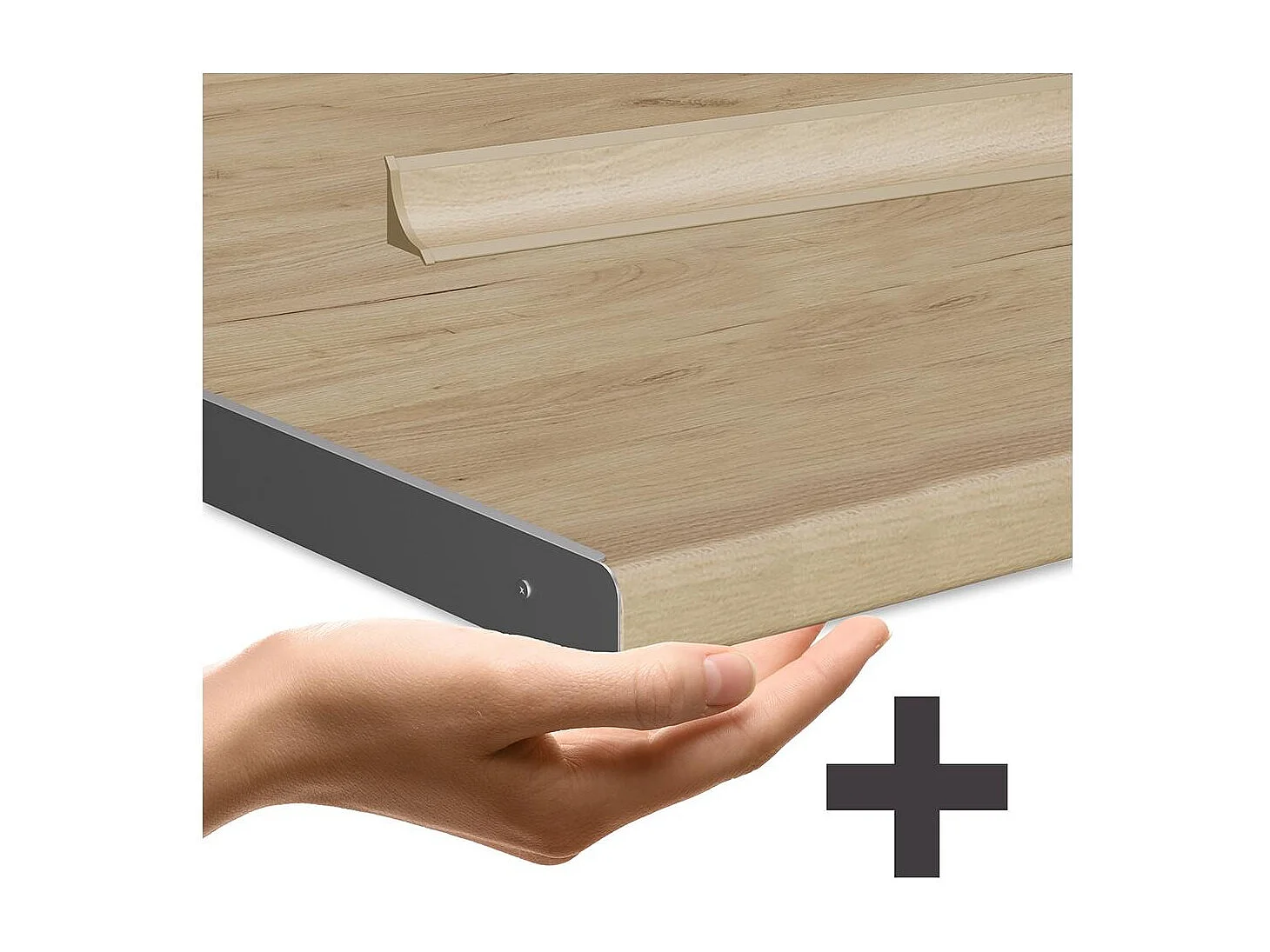 Cuisine chêne doré/blanc 300x60x81.6 r-line