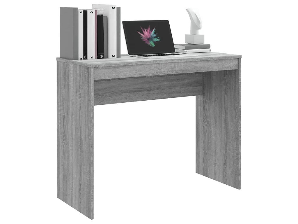 Bureau Sonoma gris 90x40x72 cm Bois d'ingénierie