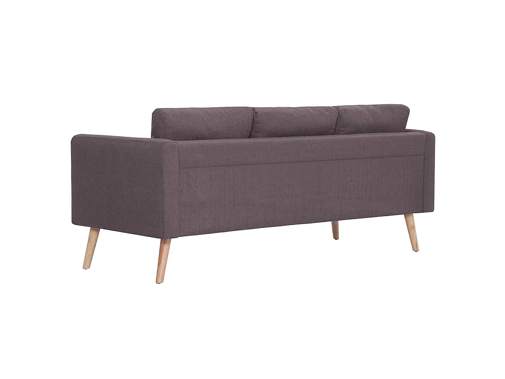 Canapé 3 places en tissu taupe