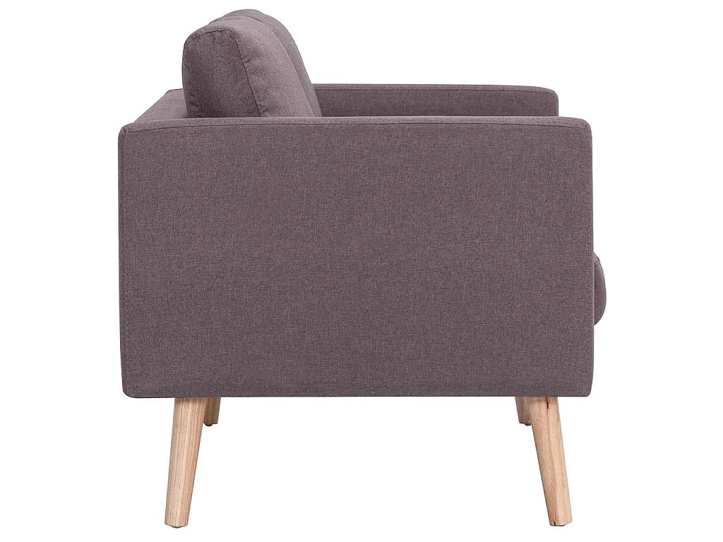 Canapé 3 places en tissu taupe