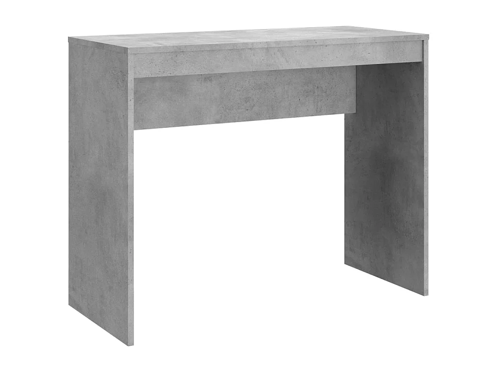 Bureau Gris béton 90x40x72 cm Bois d'ingénierie
