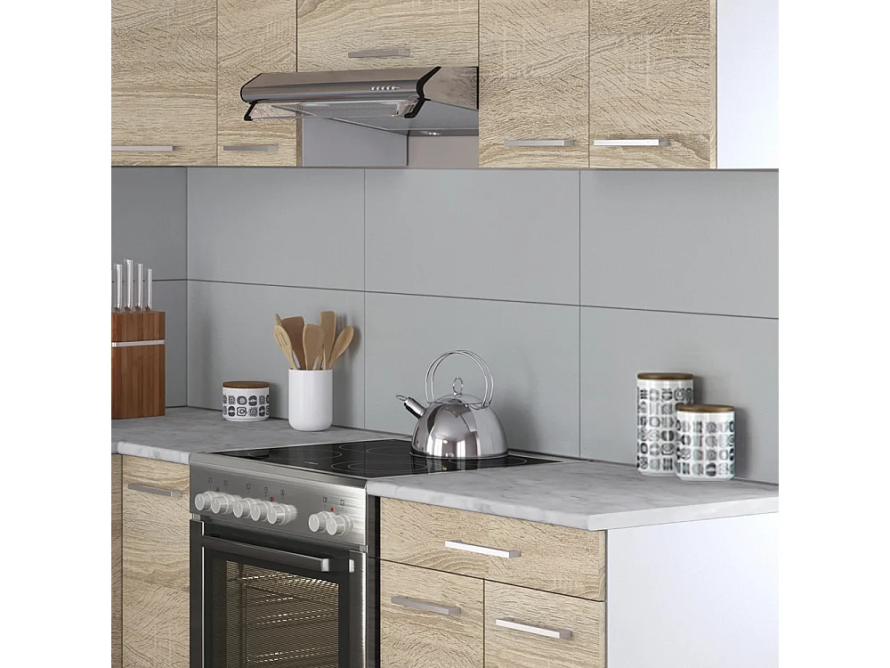 Cuisine dangle blanc/sonoma 207x60x81.6 rick