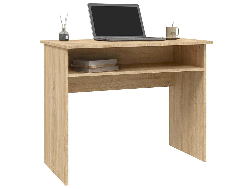 Bureau Chêne sonoma 90x50x74 cm Bois d'ingénierie