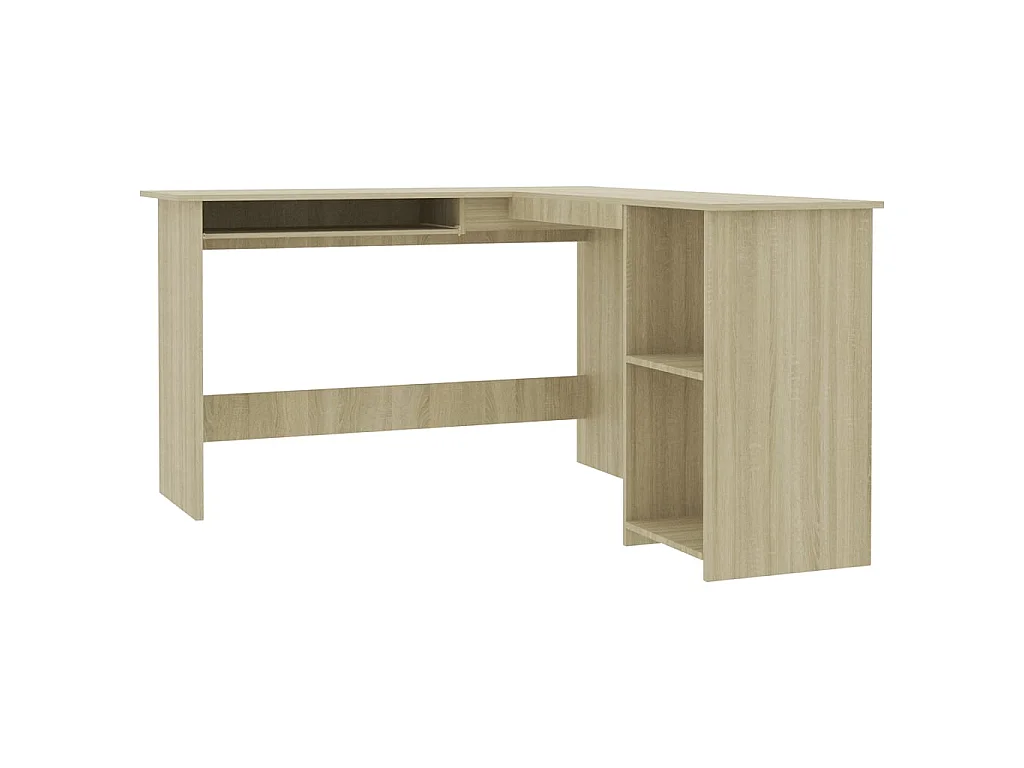 Scrivania Angolare a L Rovere Sonoma 120x140x75cm Multistrato
