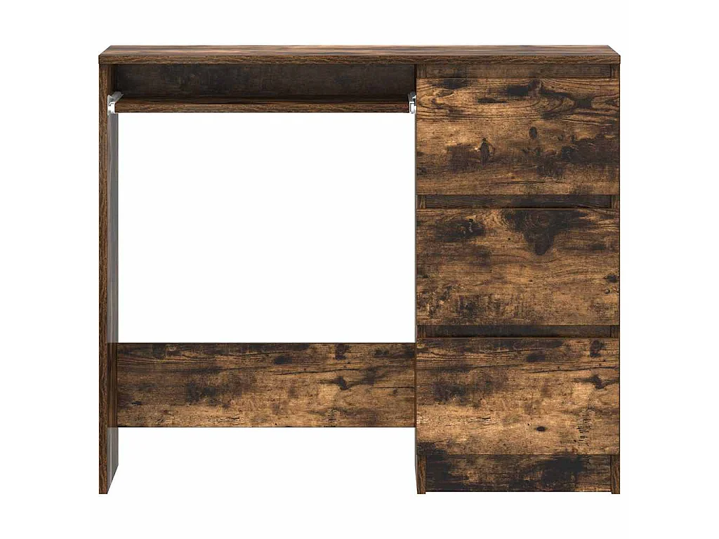 Bureau Chêne fumé 90x45x76 cm Bois d'ingénierie