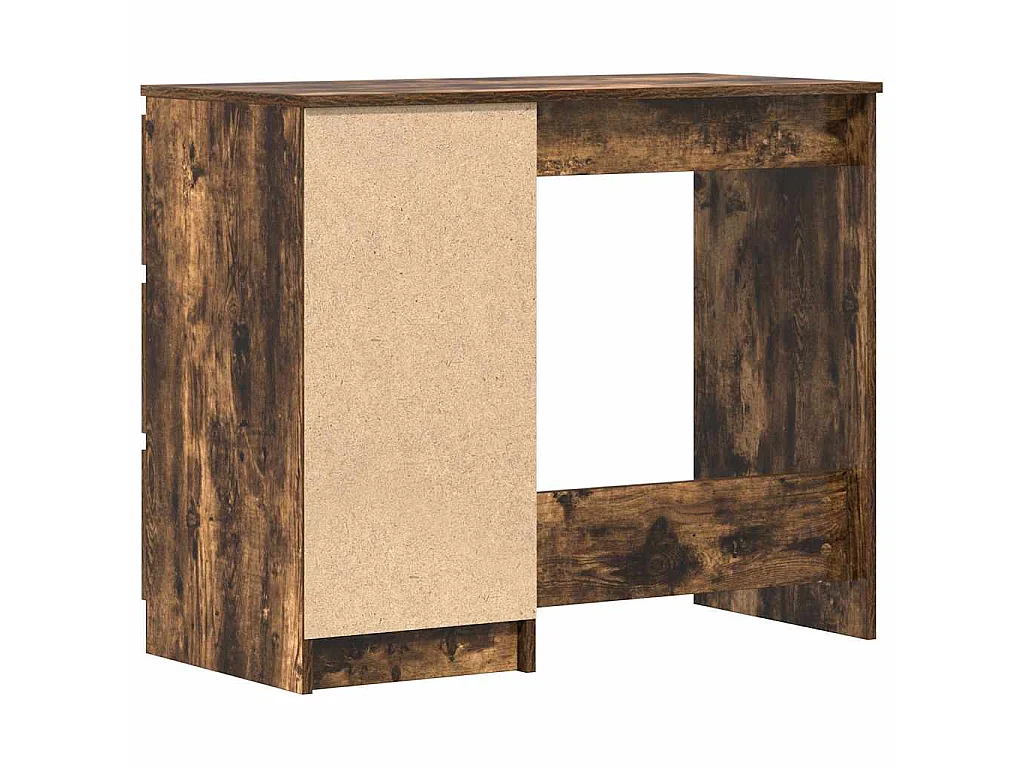 Bureau Chêne fumé 90x45x76 cm Bois d'ingénierie