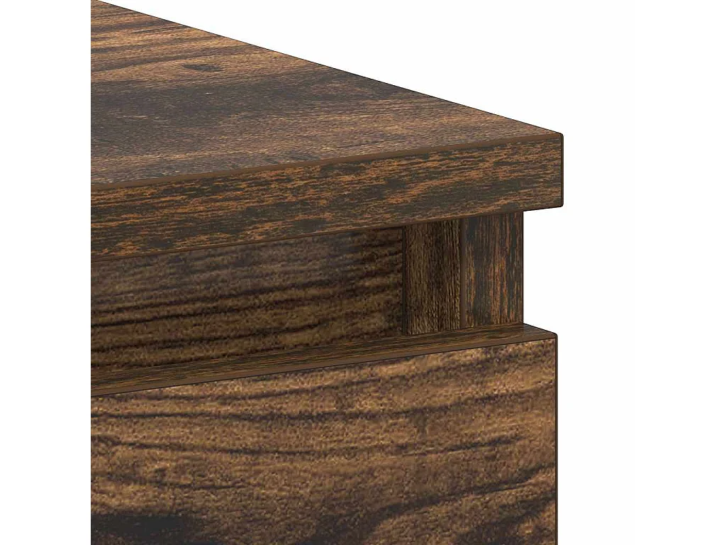 Bureau Chêne fumé 90x45x76 cm Bois d'ingénierie