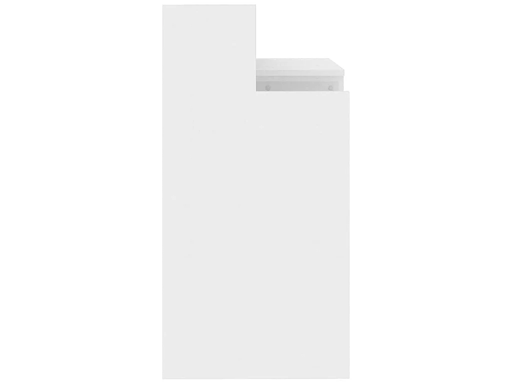 Bureau lumières LED Blanc brillant 97x45x90cm Bois d'ingénierie