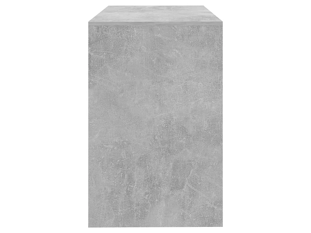 Bureau gris béton 101x50x76,5 cm bois d'ingénierie