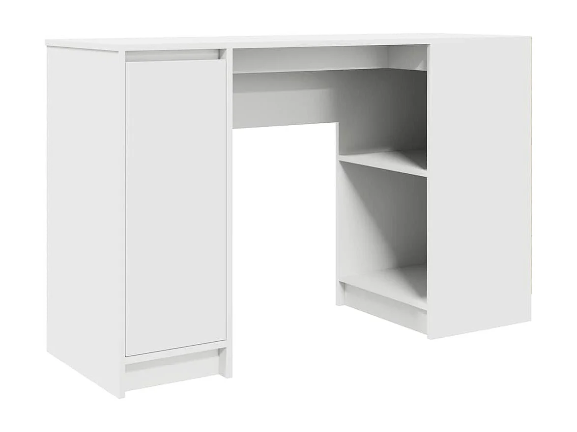 Scrivania Bianca 120x42x76 cm in Legno Multistrato