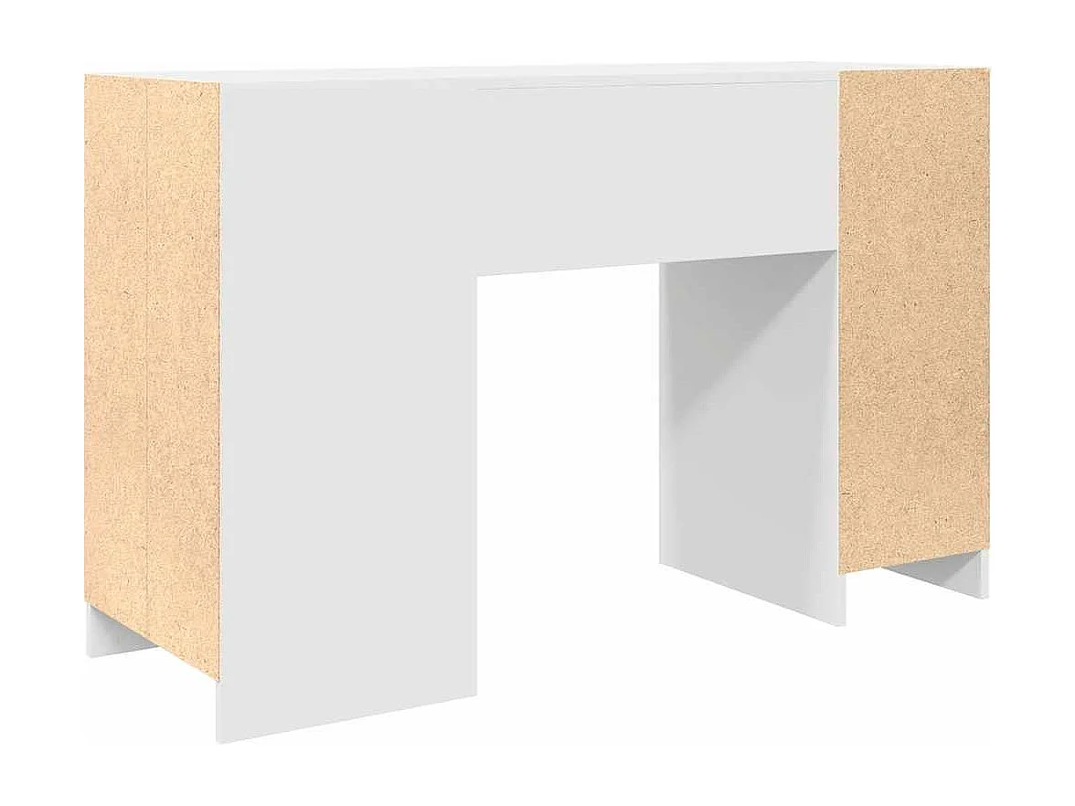Scrivania Bianca 120x42x76 cm in Legno Multistrato