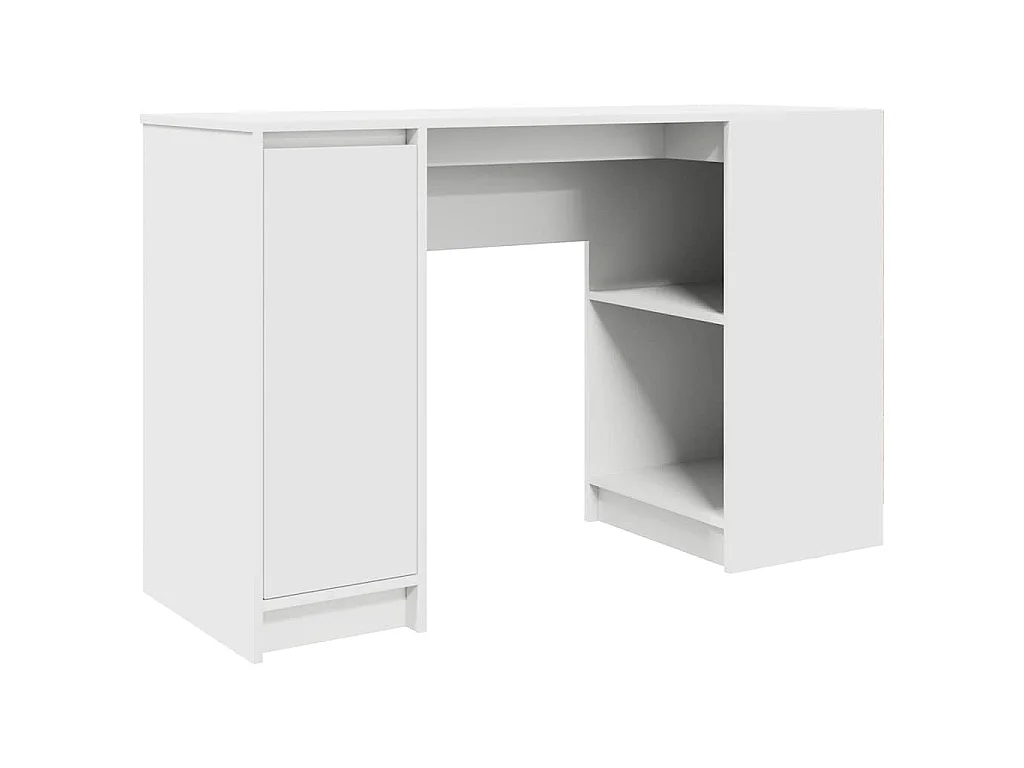 Bureau blanc 120x42x76 cm bois d'ingénierie