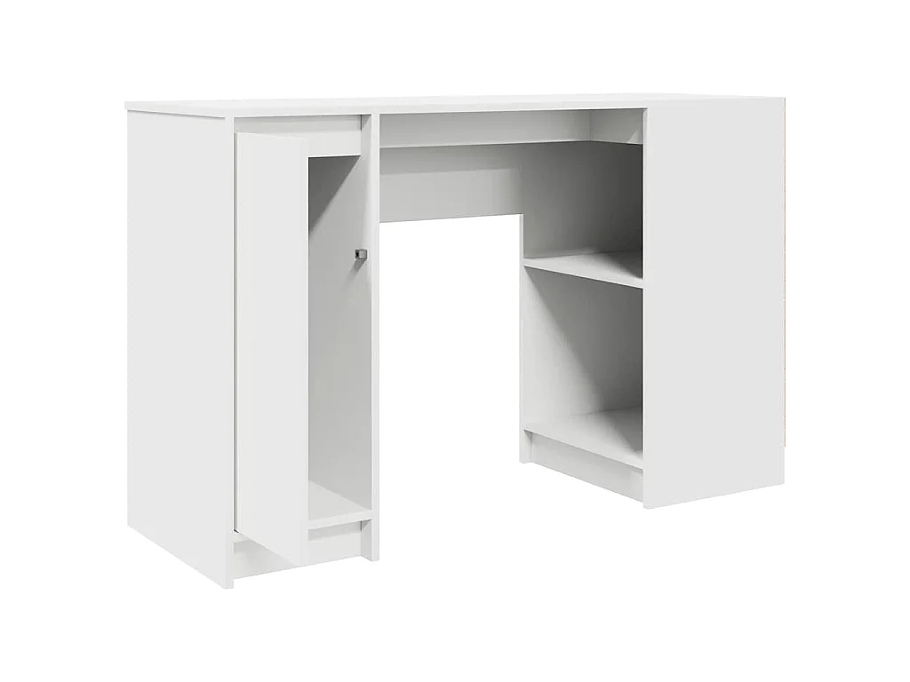 Bureau blanc 120x42x76 cm bois d'ingénierie