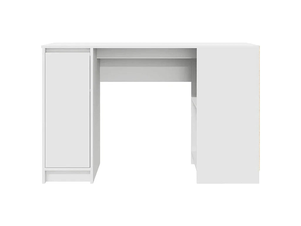Bureau blanc 120x42x76 cm bois d'ingénierie