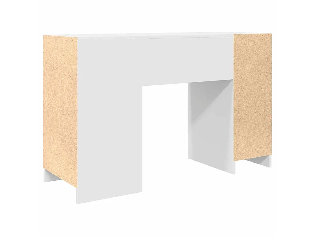 Bureau blanc 120x42x76 cm bois d'ingénierie