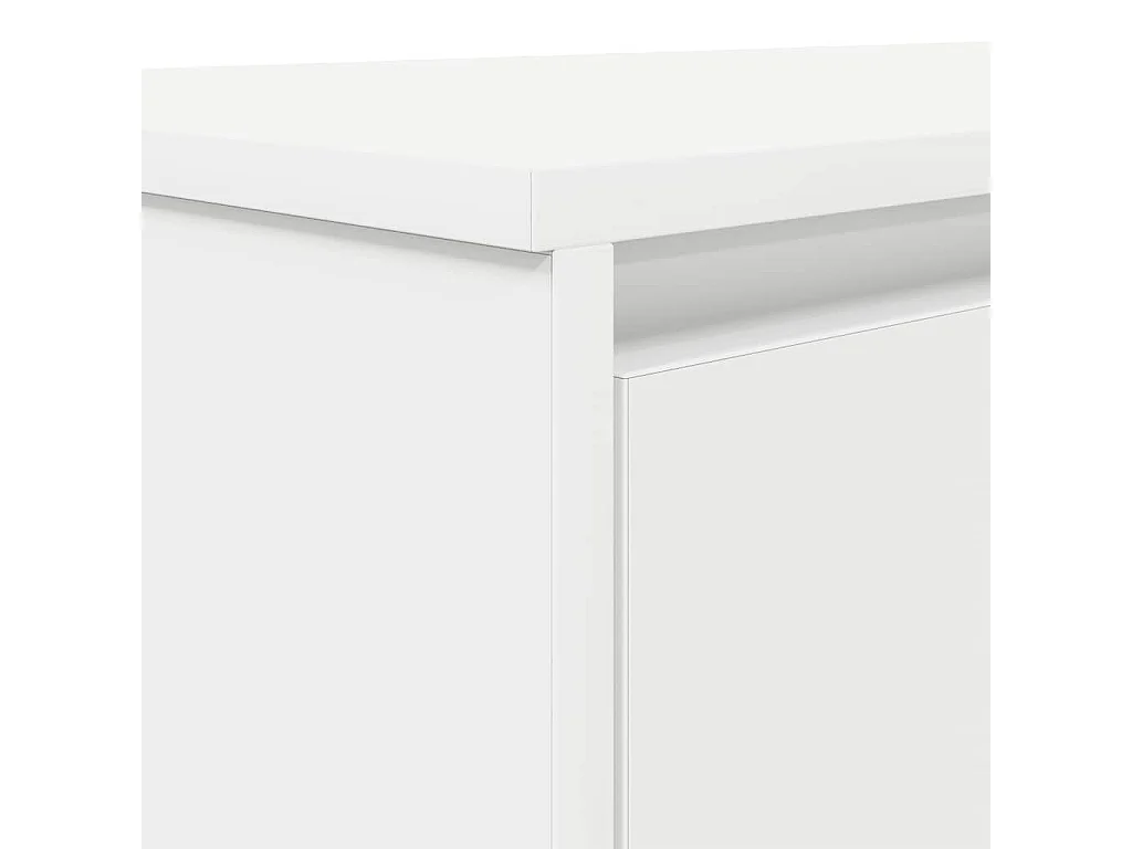 Bureau blanc 120x42x76 cm bois d'ingénierie