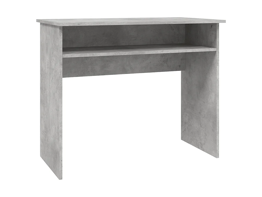 Bureau Gris béton 90x50x74 cm Bois d'ingénierie