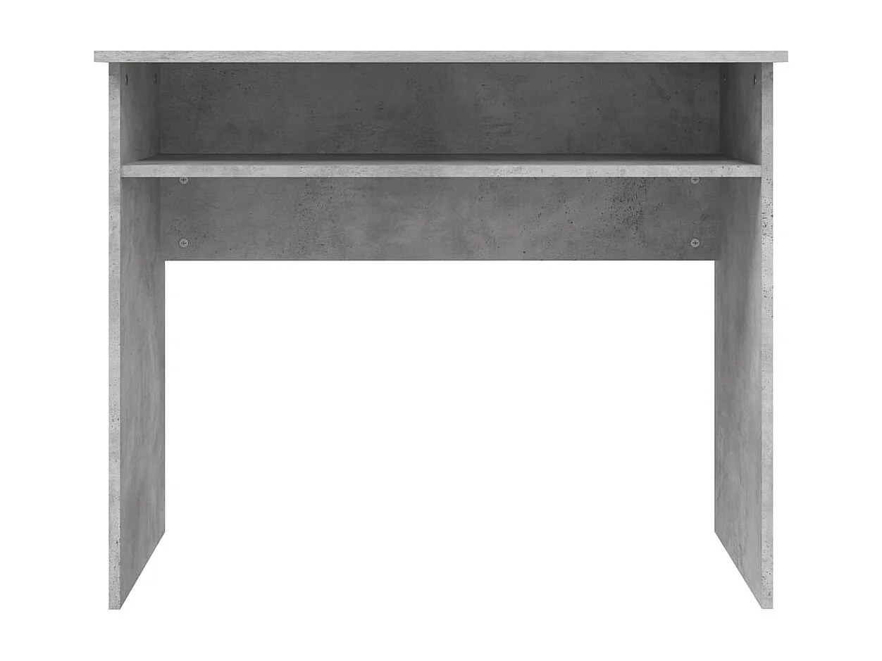Bureau Gris béton 90x50x74 cm Bois d'ingénierie