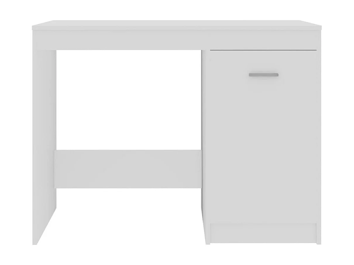 Bureau 100x50x76 cm bewerkt hout wit