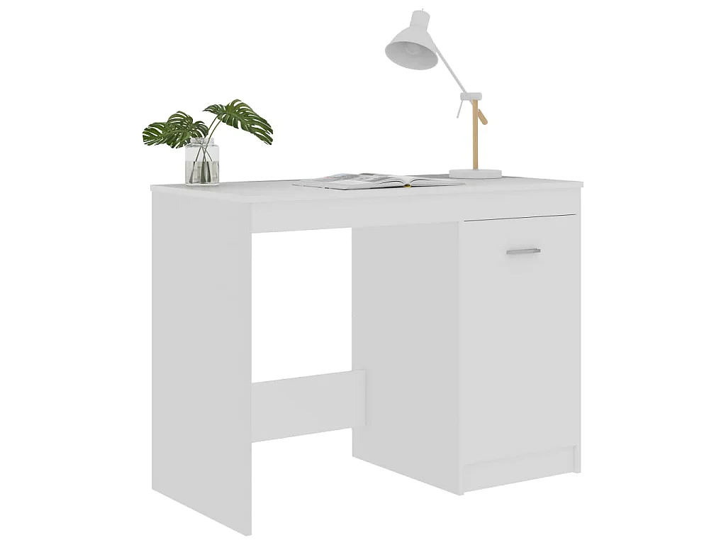 Bureau Blanc 100x50x76 cm Bois d'ingénierie