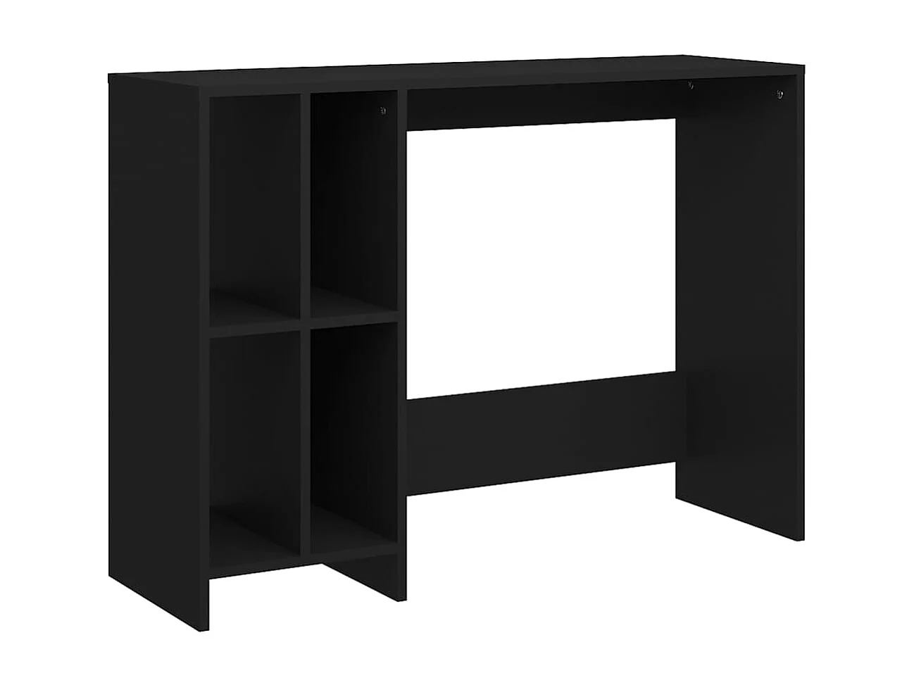 Bureau 102,5x35x75 cm bewerkt hout zwart