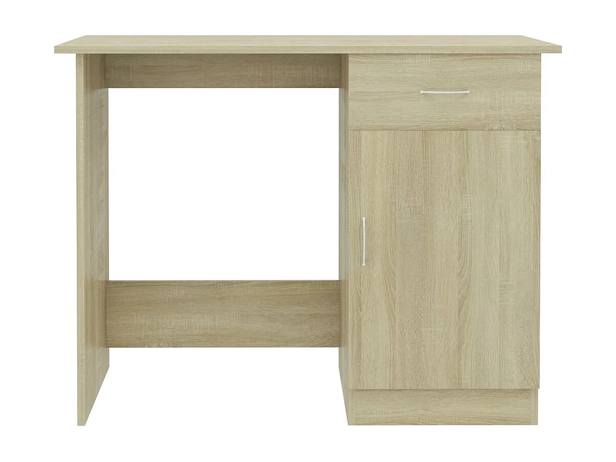Bureau 100x50x76 cm bewerkt hout sonoma eikenkleurig