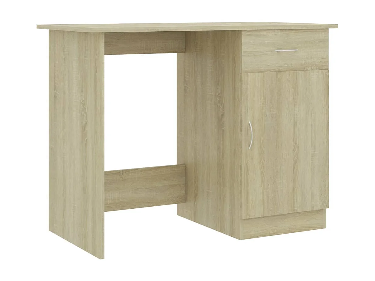 Bureau Chêne sonoma 100x50x76 cm Bois d’ingénierie