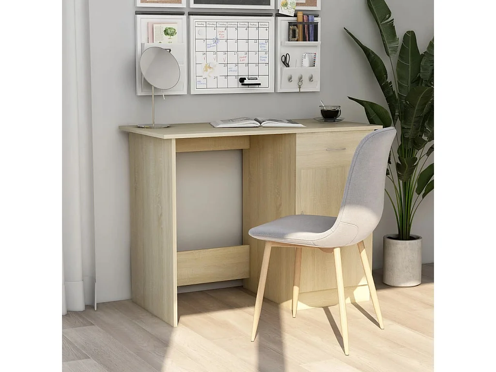 Bureau Chêne sonoma 100x50x76 cm Bois d’ingénierie